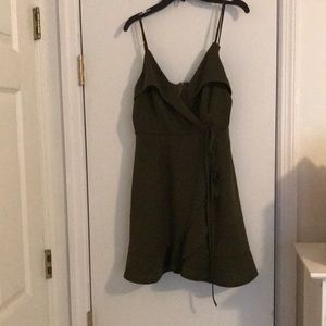 Olive green dress
